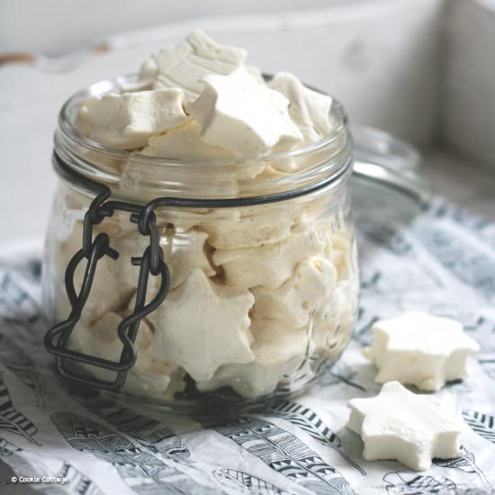 Homemade vanilla marshmallows