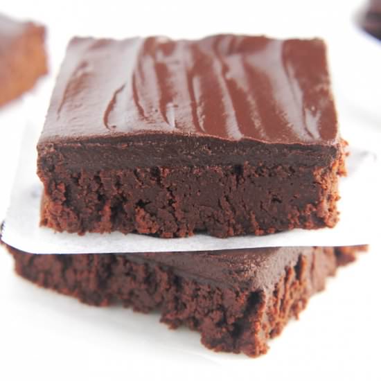 Clean & Fudgy Frosted Brownies