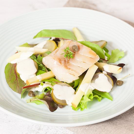 Cod and apple salad