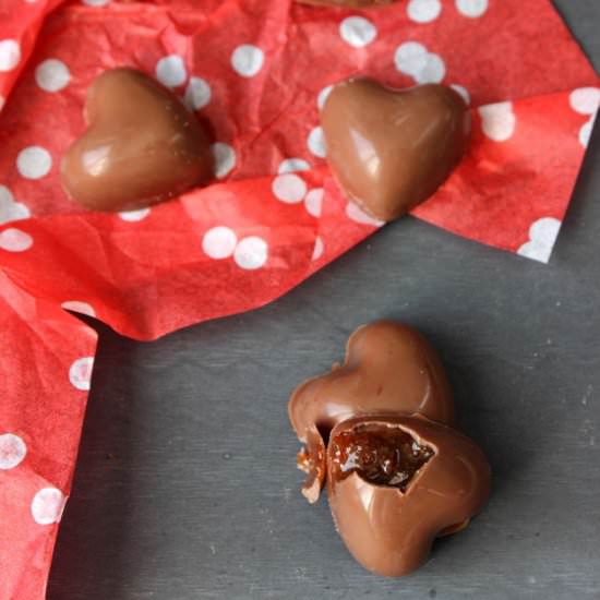Chocolates with Caramel Cream