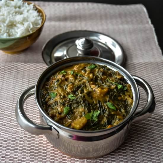 Spinach Garlic Curry