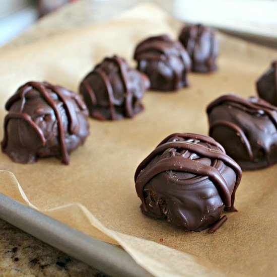 Dark Chocolate Peanut Butter Balls