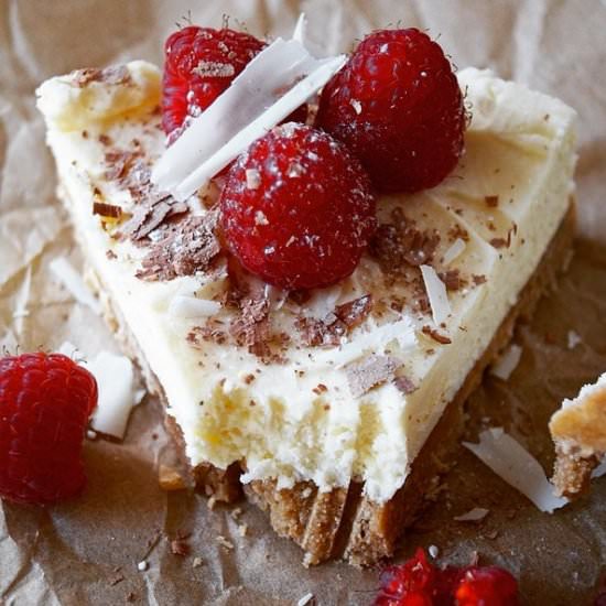 White Chocolate & Raspberry Tart
