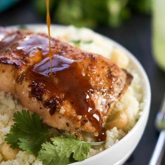 Agave Chipotle Glazed Salmon