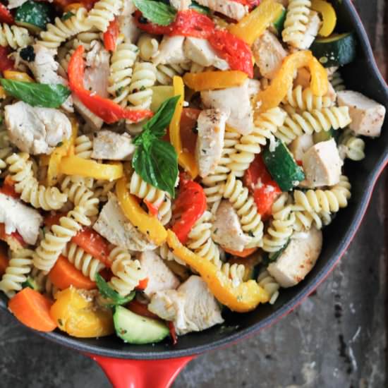 Garlic Parmesan Chicken Pasta