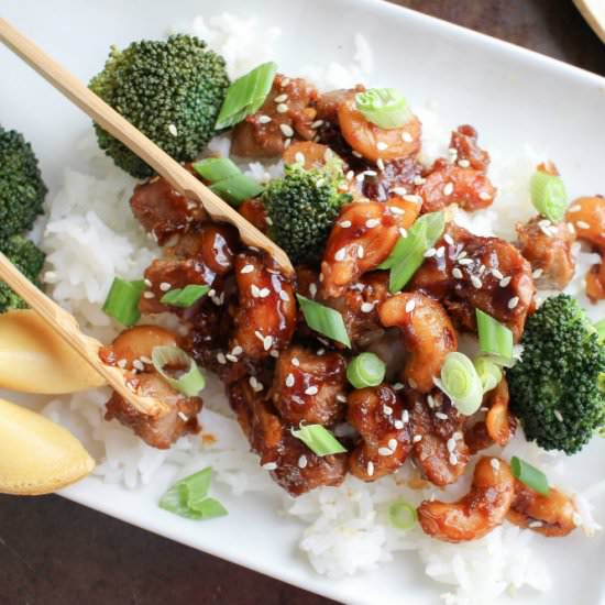 Spicy Cashew Chicken