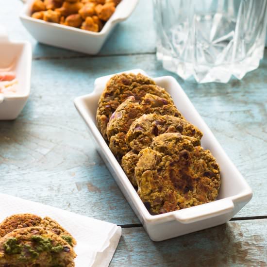 Pan-Fried Black Chana Kebabs