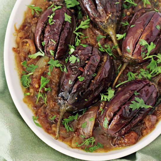 Bhagara Baingan (Stuffed Eggplant)