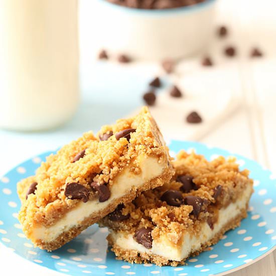 Cookie Dough Cheesecake Bars