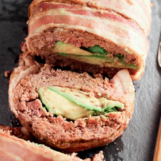 Avocado Stuffed Chorizo Meatloaf