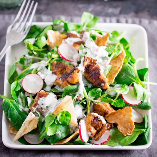 Chicken Sharwarma Pita Salad