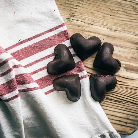 Dark Chocolates w/Raspberry Filling