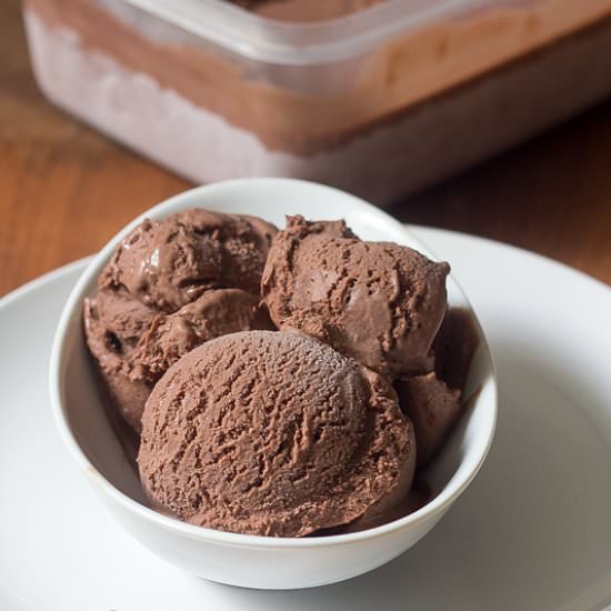 Eggless chocolate Icecream