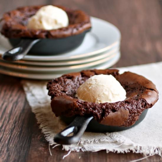 Cherry Cheesecake Skillet Brownies