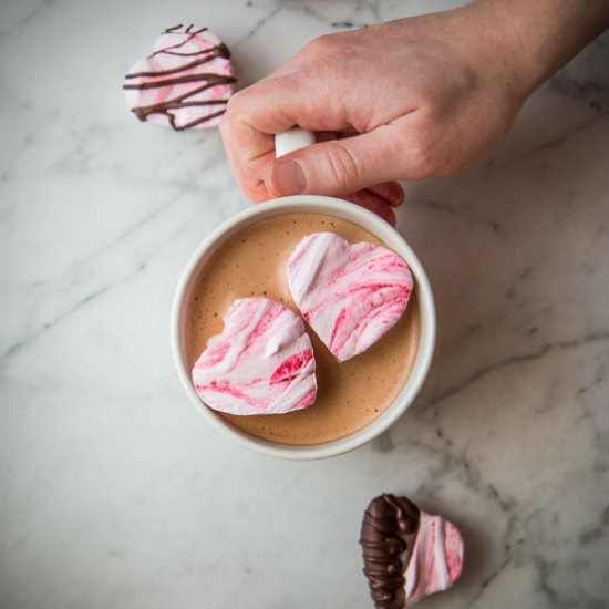 Raspberry Swirl Marshmallows