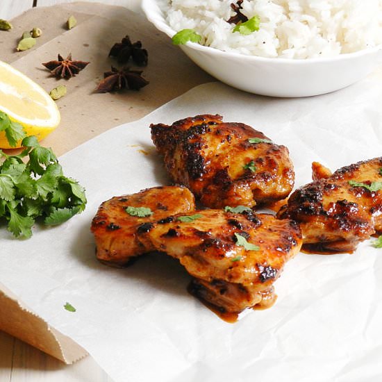 Sweet and Spicy Indian Chicken