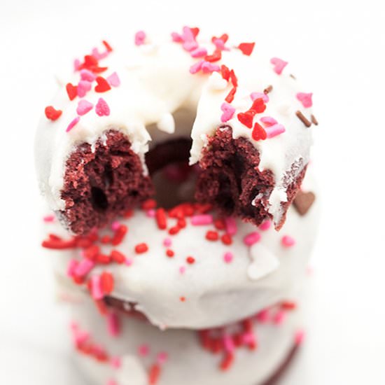 Mini Red Velvet Donuts