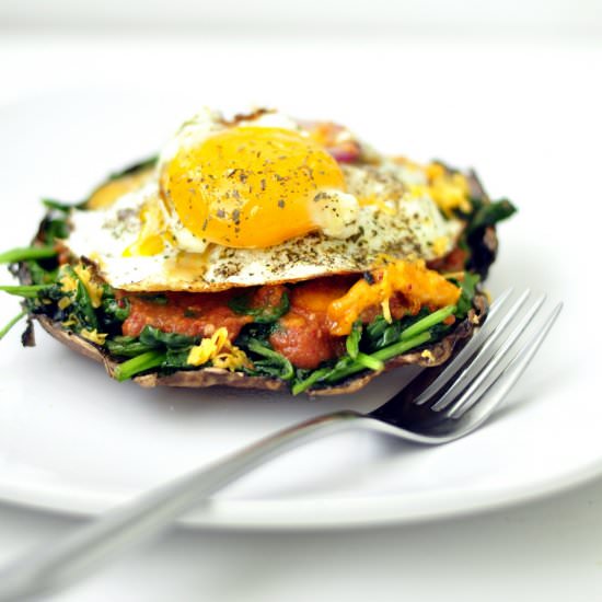 Brunch Style Portobello Mushroom