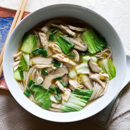Miso Chicken Noodle Soup