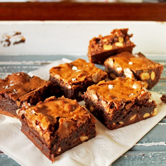 Brownies with Almonds and Sea Salt