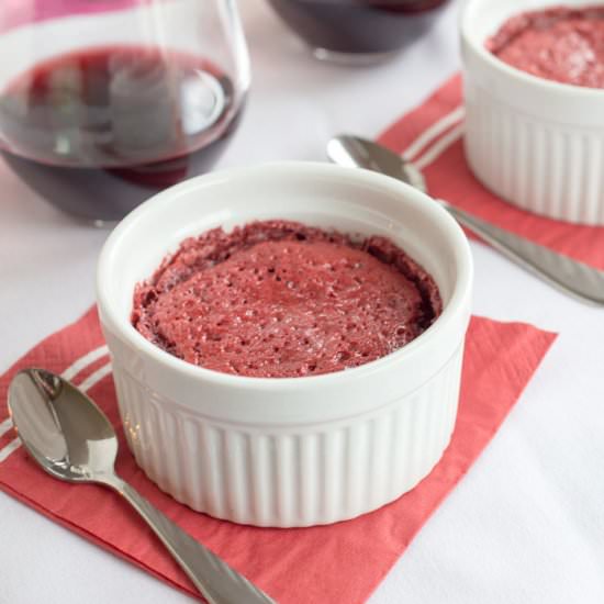 Red Velvet Brownies for Two