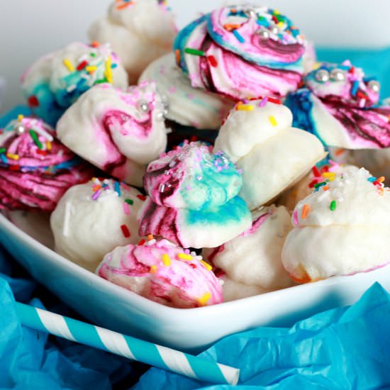 Circus Meringue Cookies