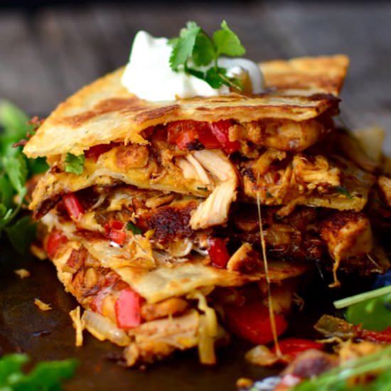 Basic Chicken Quesadillas