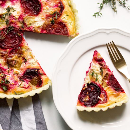 Beet and Feta Tart