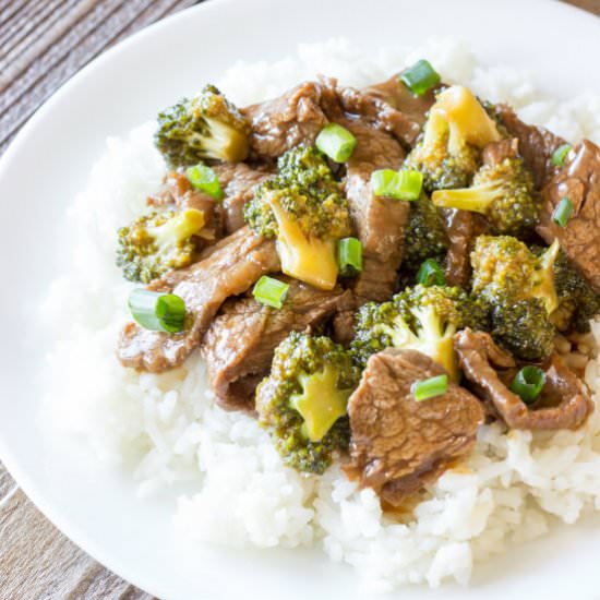 Honey Sriracha Beef & Broccoli