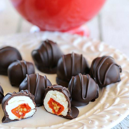 Chocolate Covered Goat Cheese