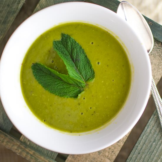 Green Pea Soup with Mint
