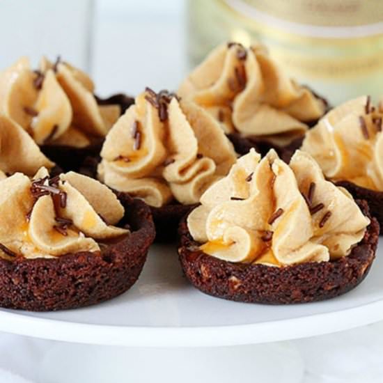 Caramel Peanut Butter Mousse Cups