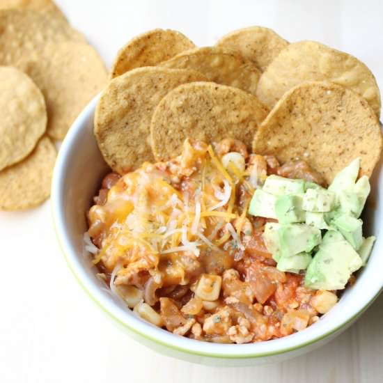 Upside Down Turkey Nachos
