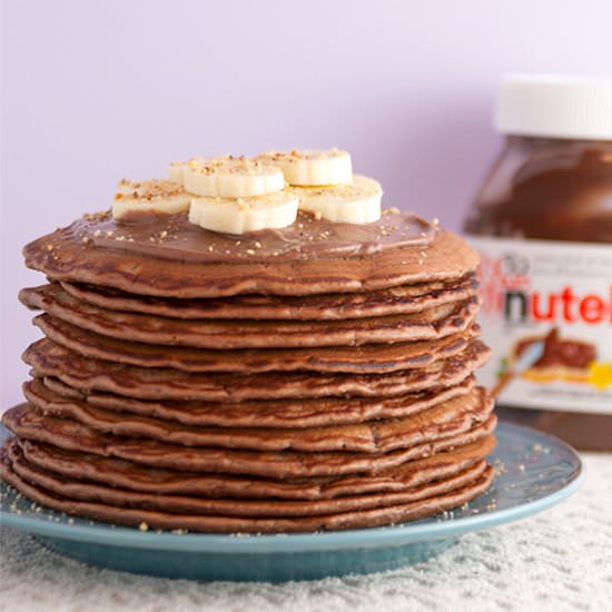 Nutella Pancakes with Mascarpone