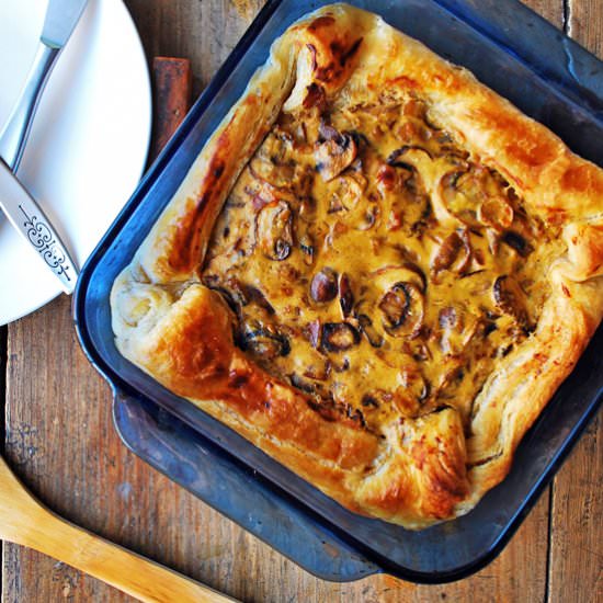 Mushroom tart