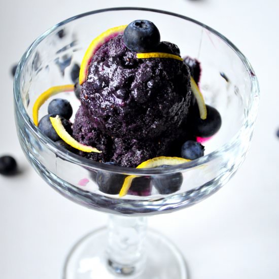 Blueberry Lemon Sorbet