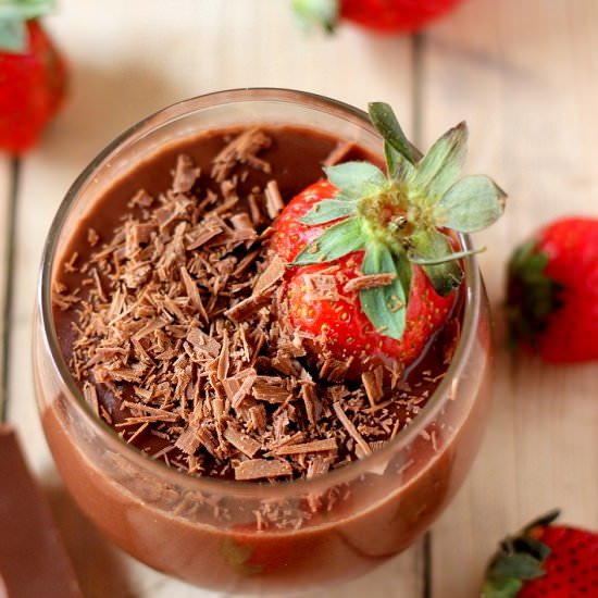 Eggless Chocolate Pudding