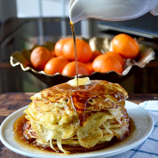 Thin & Buttery Pancakes