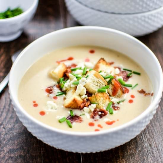 Buffalo Chicken Beer Cheese Soup