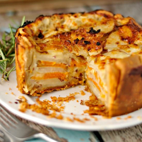 Root Vegetable Rosemary Gratin