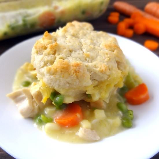 Chicken Pot Pie with Biscuits