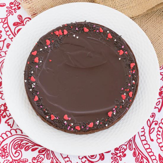 Ganache Topped Truffle Brownies