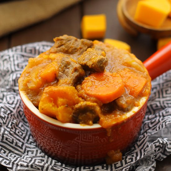 Slow Cooker Beef & Veggie Stew