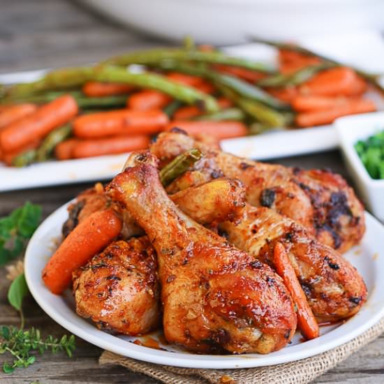 Roast Garlic Paprika Chicken Legs
