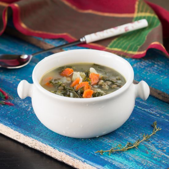 Potato Kale Lentil Soup