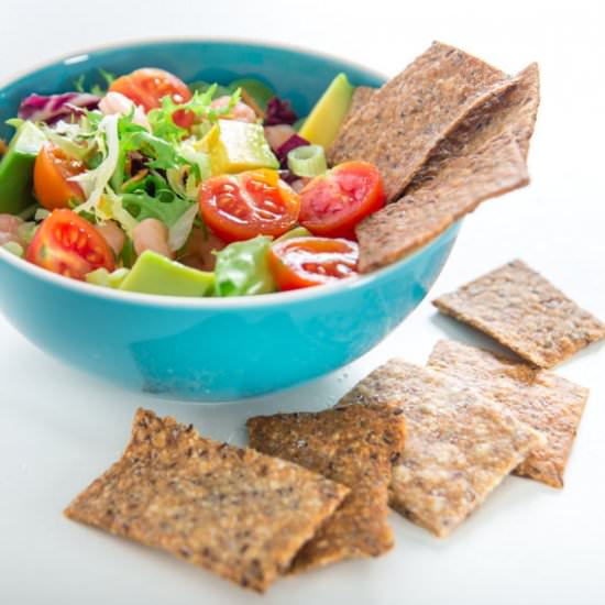 Whole Spelt and Oat Crackers