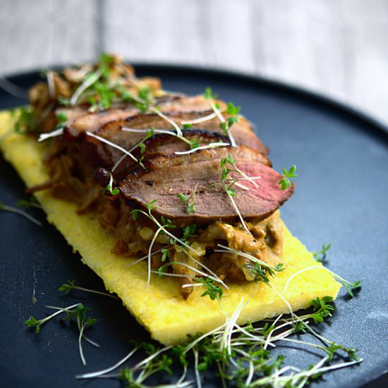 Duck with Chanterelle Sauce