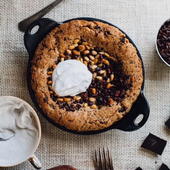 Cherry Chocolate Cookie Cake