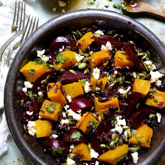 Black Rice and Butternut Salad