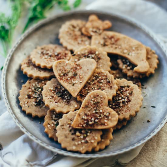 Hemp Za’atar Sorghum Crackers